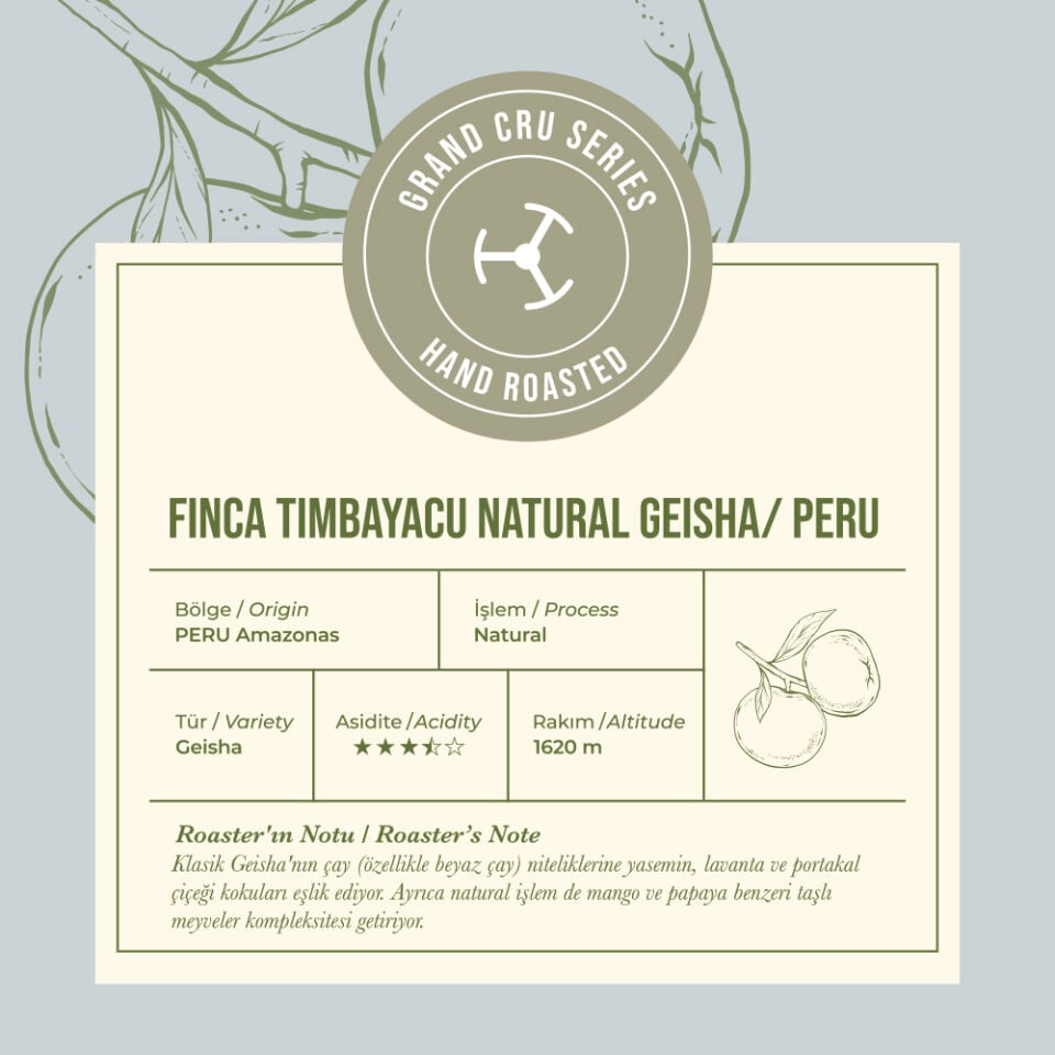 Peru Finca Timbayacu Natural Geisha